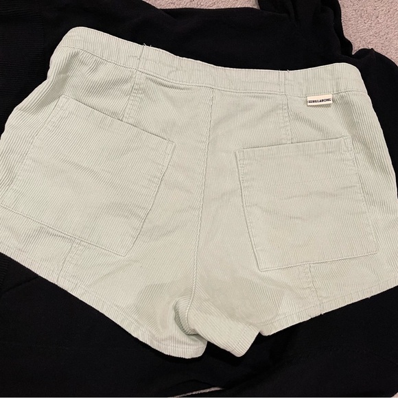 Billabong Size 28 Corduroy Shorts, soft mint green. - Picture 4 of 8